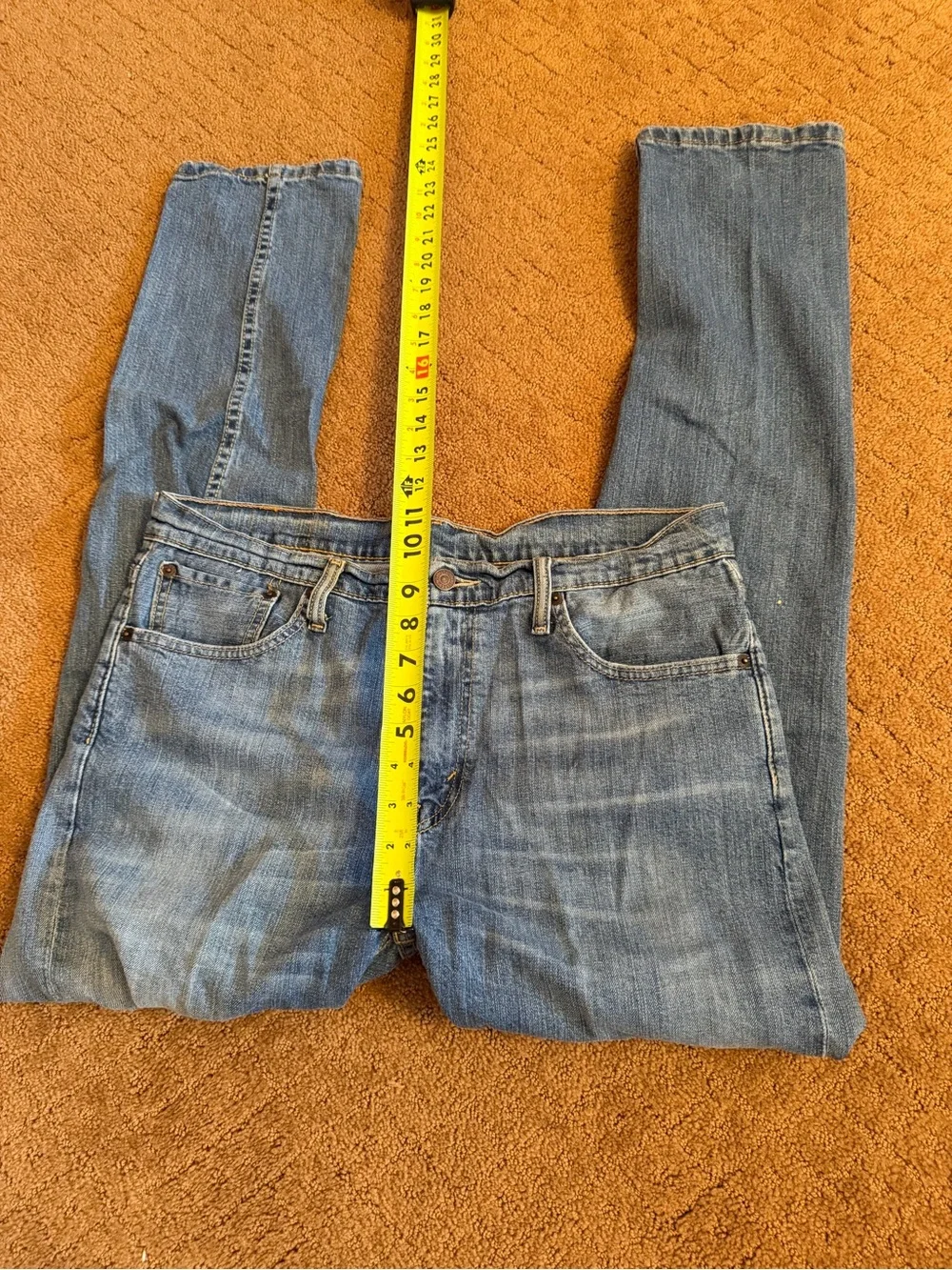 Levis 508 Jeans Mens 32x32 Blue Indigo Denim Stretch Dark Wash Casual